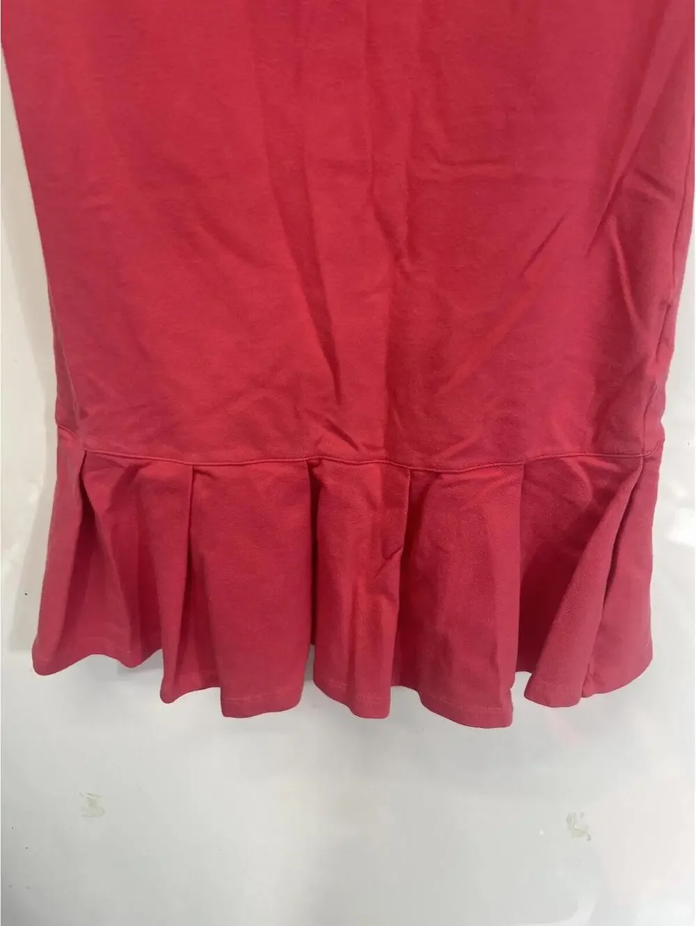 Tommy Hilfiger Polo Tennis Dress with Ruffle Hem School Uniform Coral Girls XL